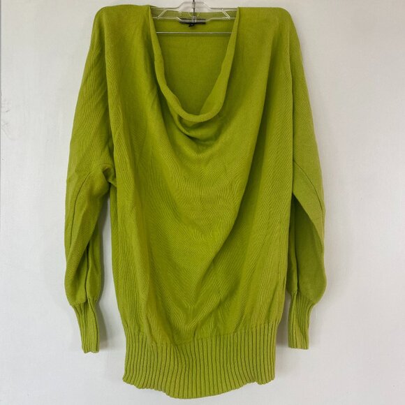 Lafayette 148 New York Tops - Lafayette 148 Lime Green Cowl neck knitted top